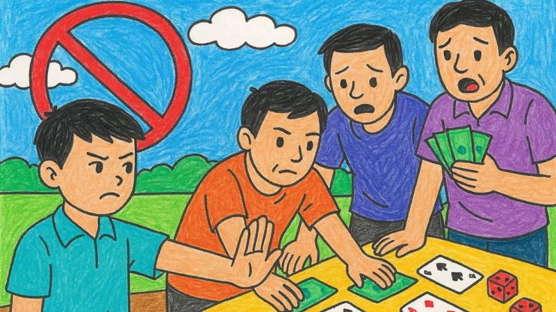 vẽ về tệ nạn xã hội