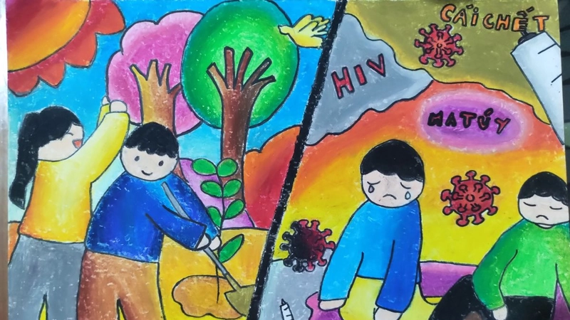 vẽ tranh về tệ nạn xã hội 4