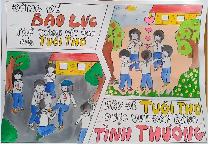 vẽ tranh cổ động về tệ nạn xã hội cho học sinh