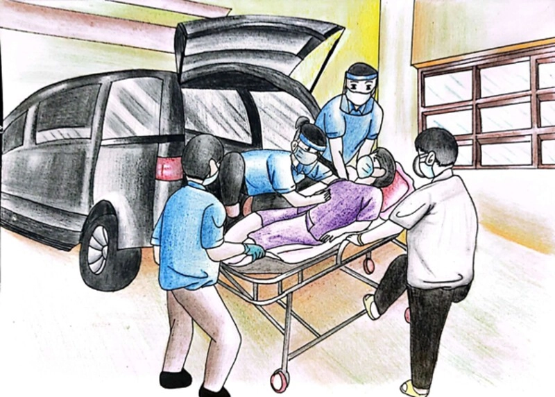 vẽ tranh yêu thương con người trong cuộc sống 