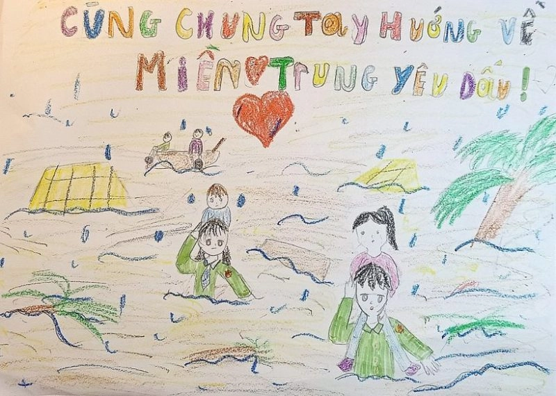 vẽ tranh chủ đề yêu thương con người 