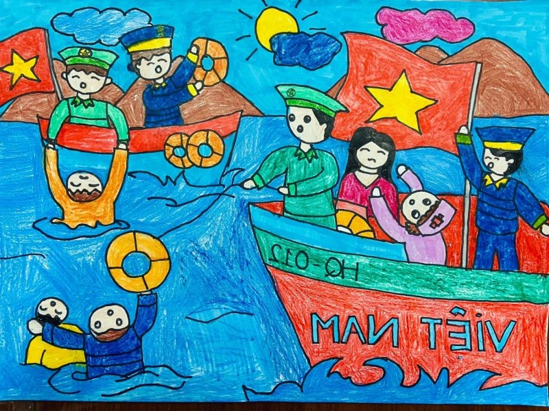 vẽ tranh về yêu thương con người lớp 6 