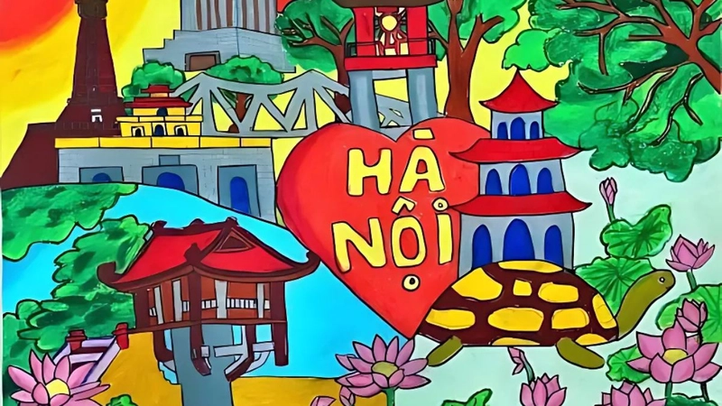 vẽ tranh về truyền thống yêu nước Việt Nam 