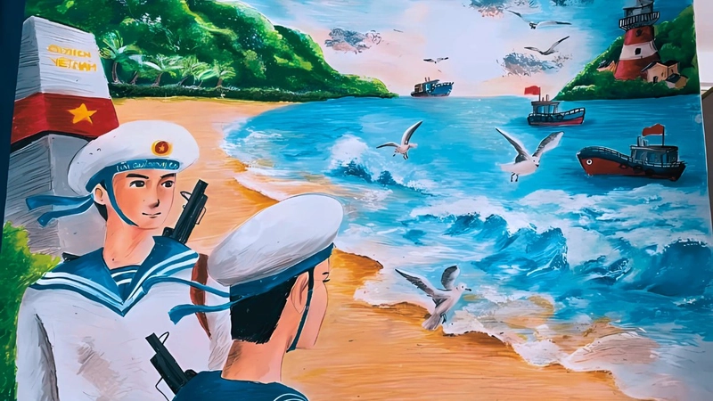 vẽ tranh thể hiện truyền thống yêu nước 