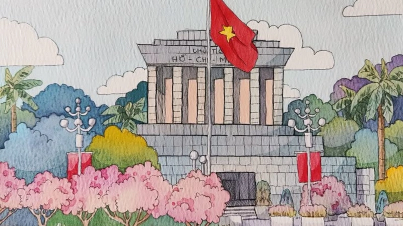 tranh vẽ tình yêu nước của dân tộc Việt 