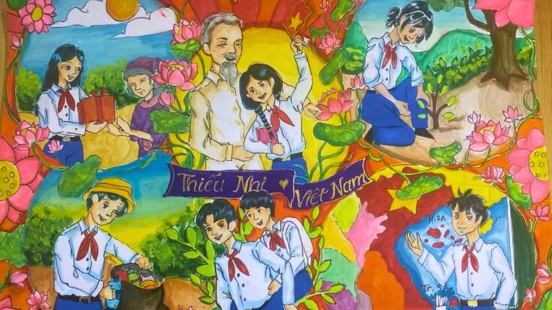 tranh vẽ về truyền thống yêu nước 