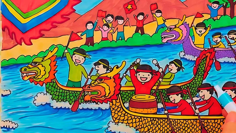 vẽ tranh về giá trị truyền thống yêu nước 