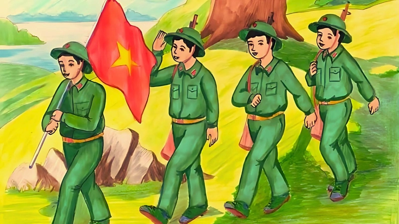 vẽ tranh chủ đề truyền thống yêu nước dân tộc 