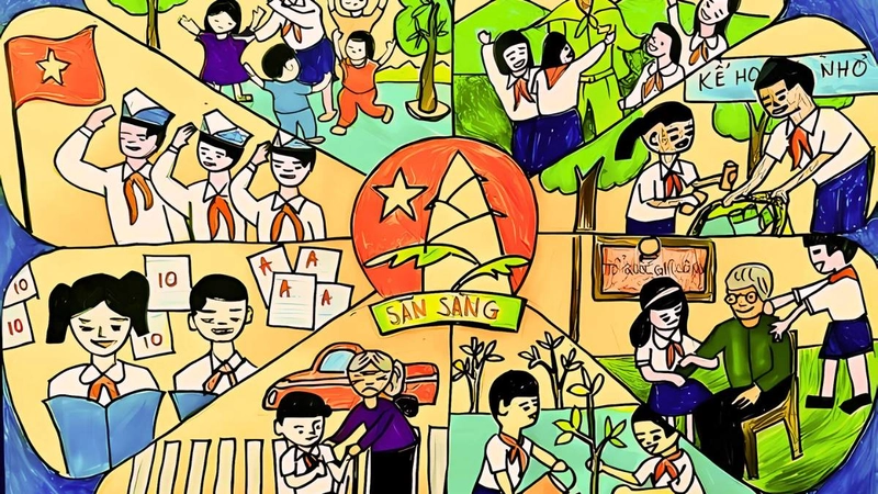 vẽ tranh truyền thống yêu nước của người Việt 