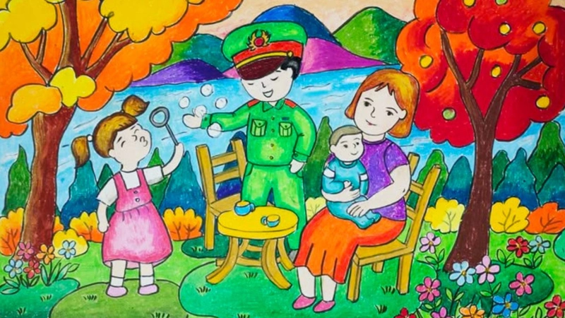 tranh vẽ tình yêu nước trong lịch sử dân tộc 