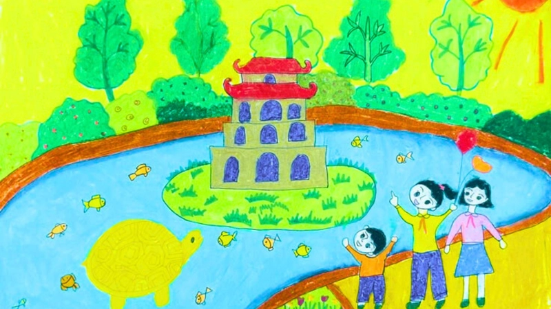 vẽ tranh về các anh hùng yêu nước 