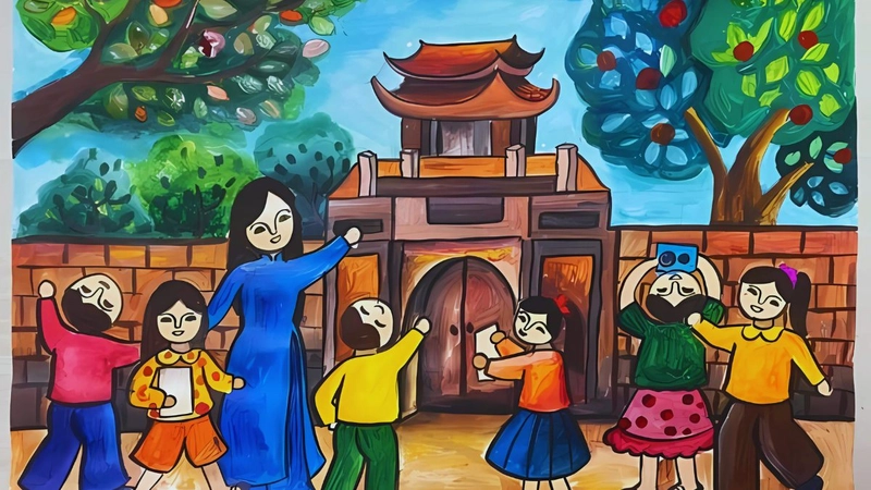 vẽ tranh về lòng yêu nước của dân tộc 