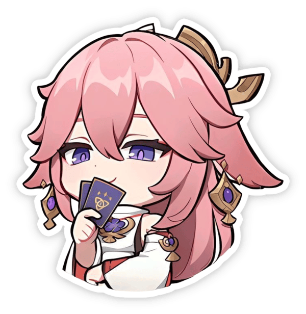 yae miko character sticker