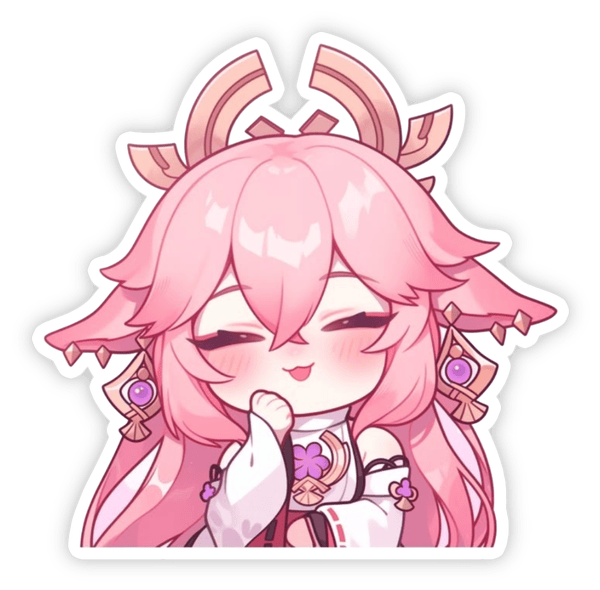 yae miko digital sticker