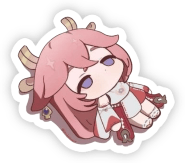 yae miko sticker hd