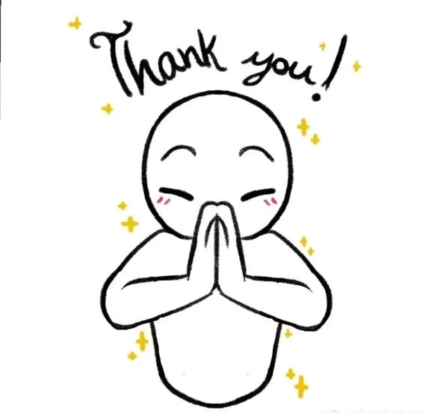 Ảnh meme cảm ơn vui nhộn dễ thương