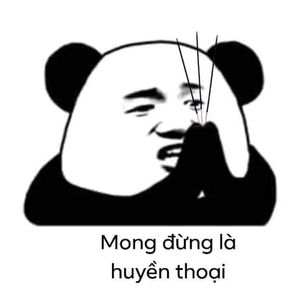 Ảnh meme gấu trúc với biểu cảm vui nhộn
