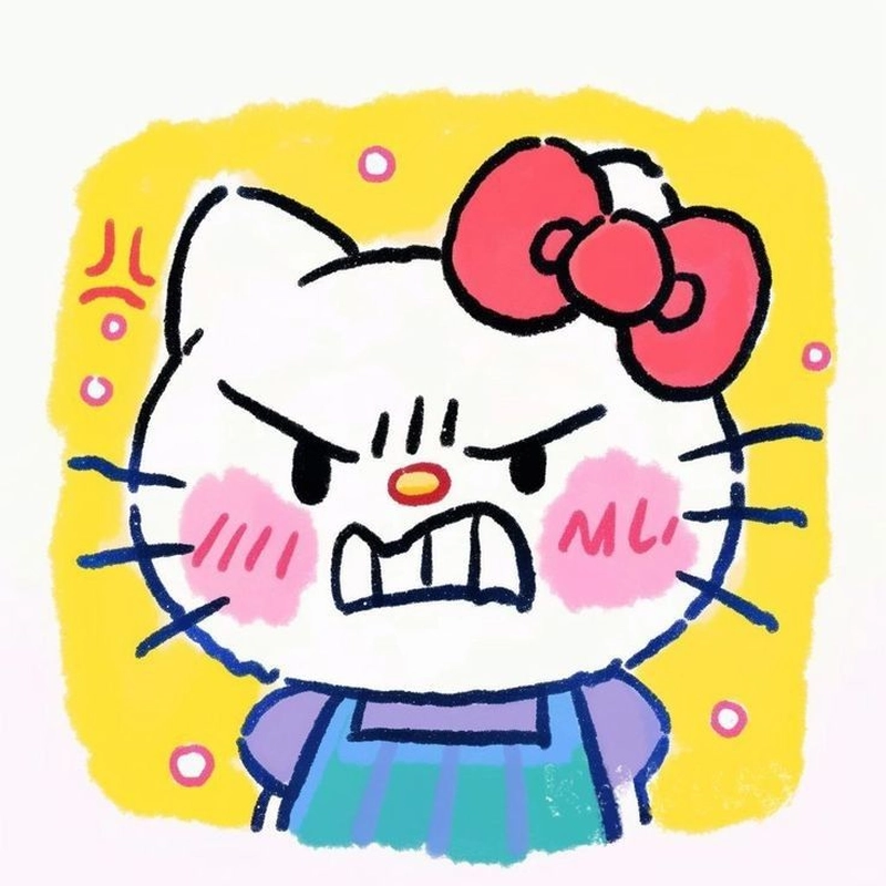 Hello Kitty cute Tranh vẽ siêu đáng yêu