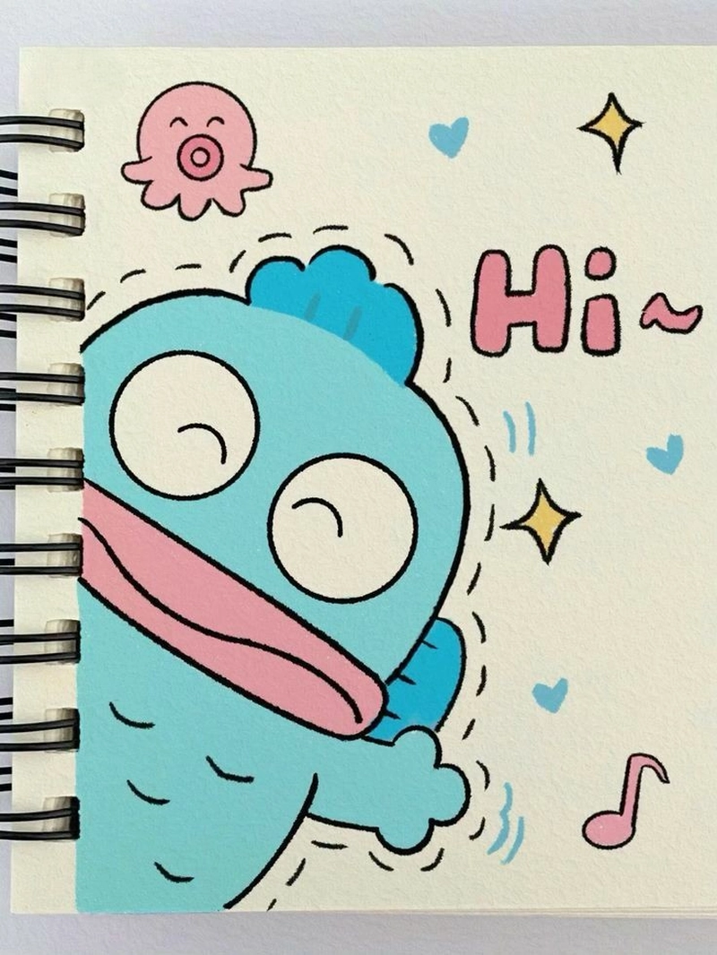 Hình vẽ cute đơn giản mang phong cách tối giản đầy nét tinh tế