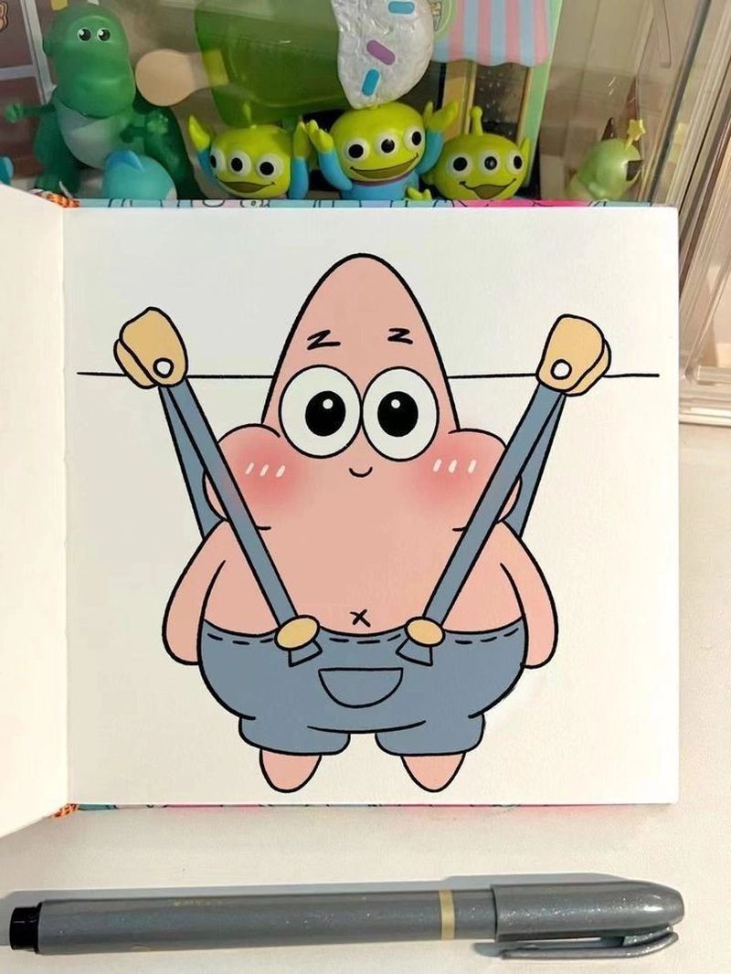 Hình vẽ cute đơn giản sở hữu màu sắc tươi sáng thật bắt mắt