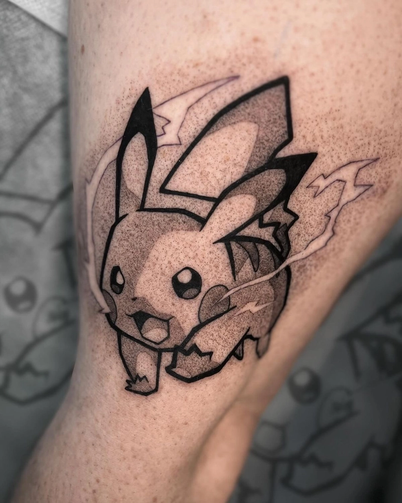 Hình xăm con pikachu
