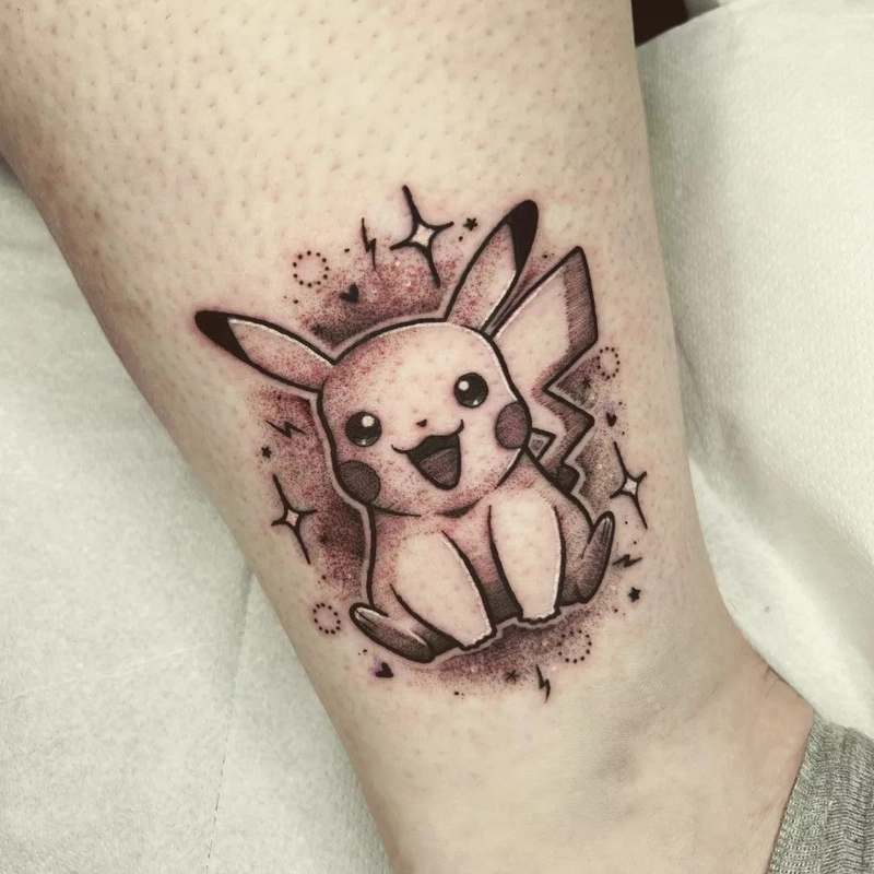 Hình xăm nhân vật pikachu