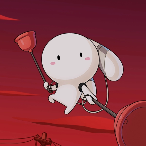 Meme Thỏ bảy cầm cây thông bồn cầu đi chiến đấu