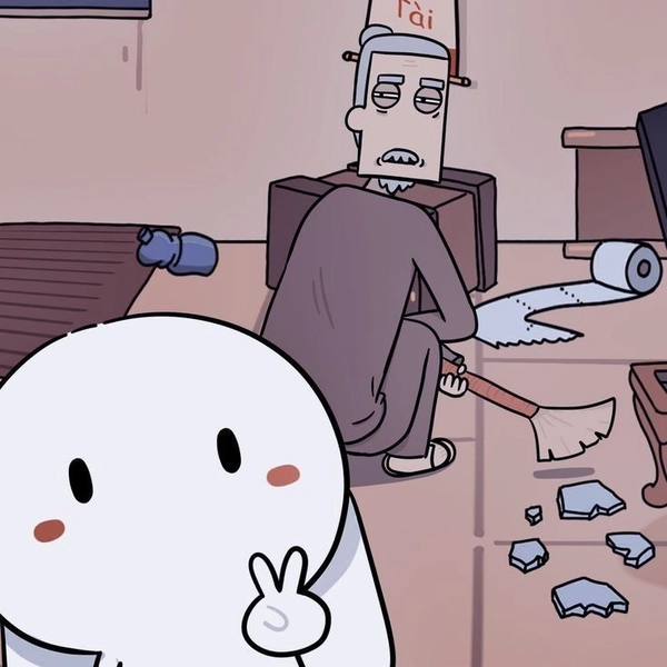 Meme Thỏ bảy giơ tay hi nhí nhảnh dễ thương