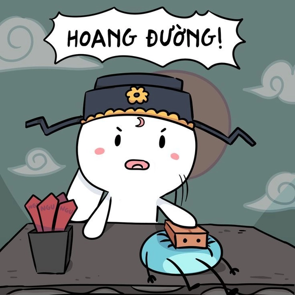 Meme Thỏ bảy làm quan tòa phán xét chữ hoang đường