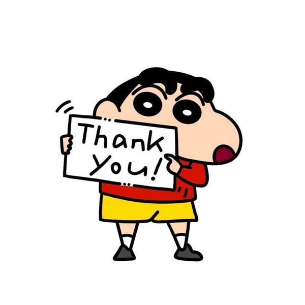 Meme cảm ơn dễ thương đáng yêu vui