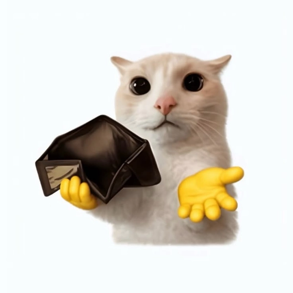 Meme hết tiền vui nhộn đầy sáng tạo