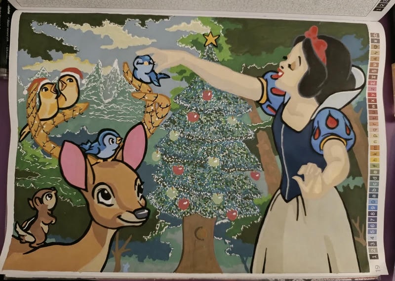 Nàng bạch tuyết và 7 chú lùn tranh vẽ