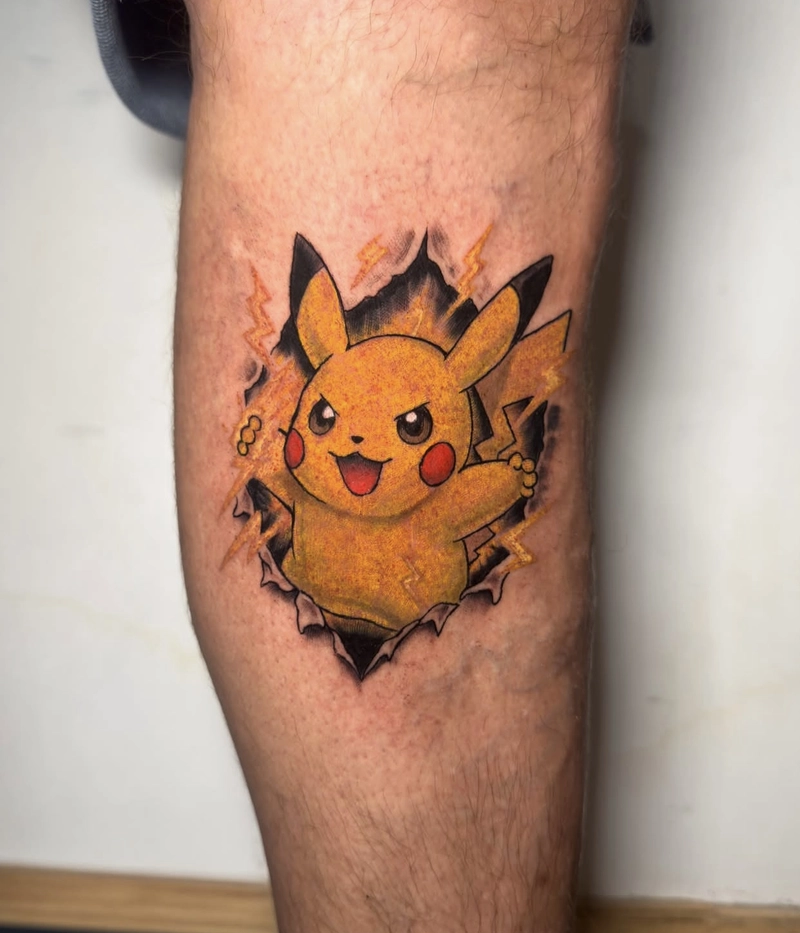 Pikachu hình xăm đẹp