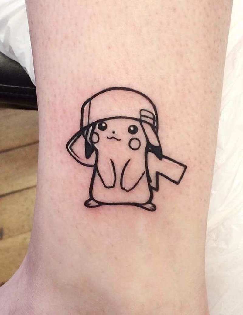 Pikachu xăm đơn giản