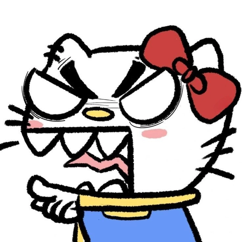 Tranh vẽ Hello Kitty cute phong cách xinh