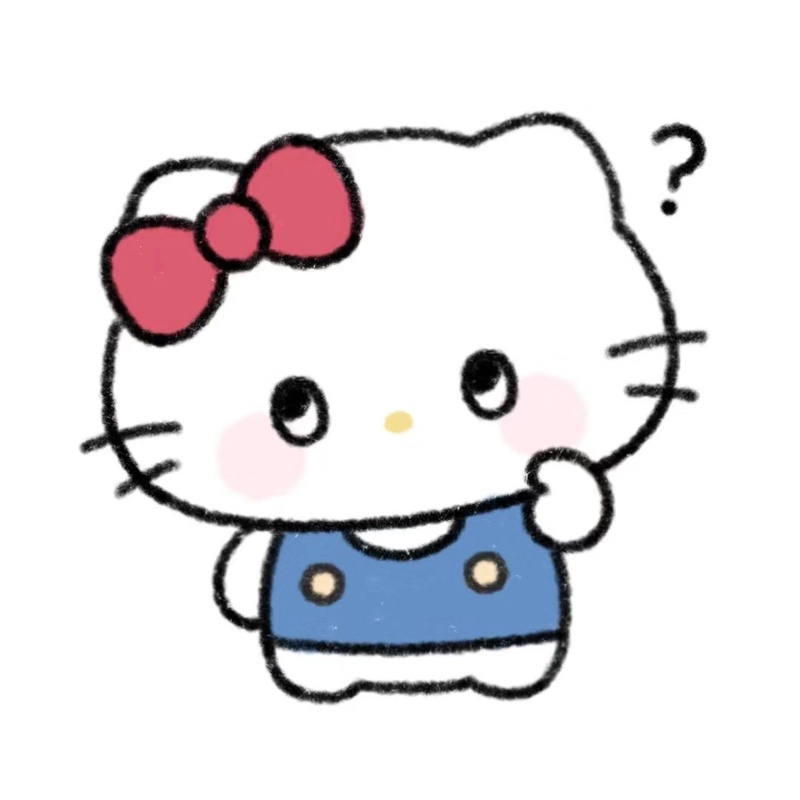Vẽ Tranh Hello Kitty cute siêu đáng yêu