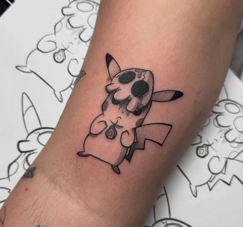 Xăm pikachu cute