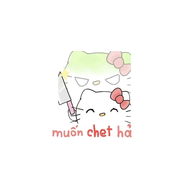 ảnh meme Hello Kitty cute nhưng đầy tính cà khịa