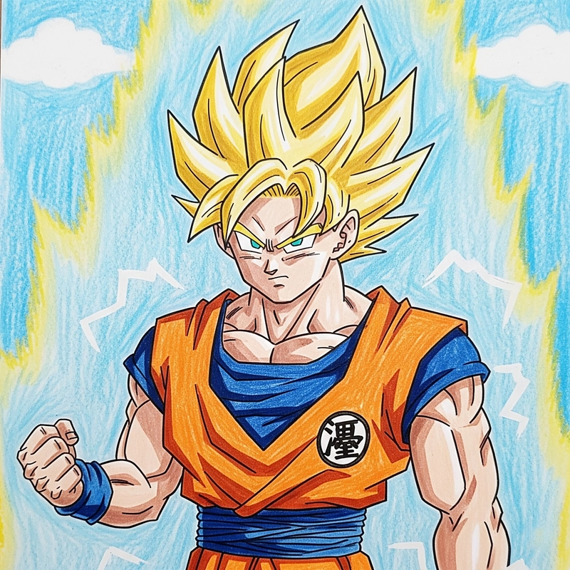 ảnh vẽ songoku