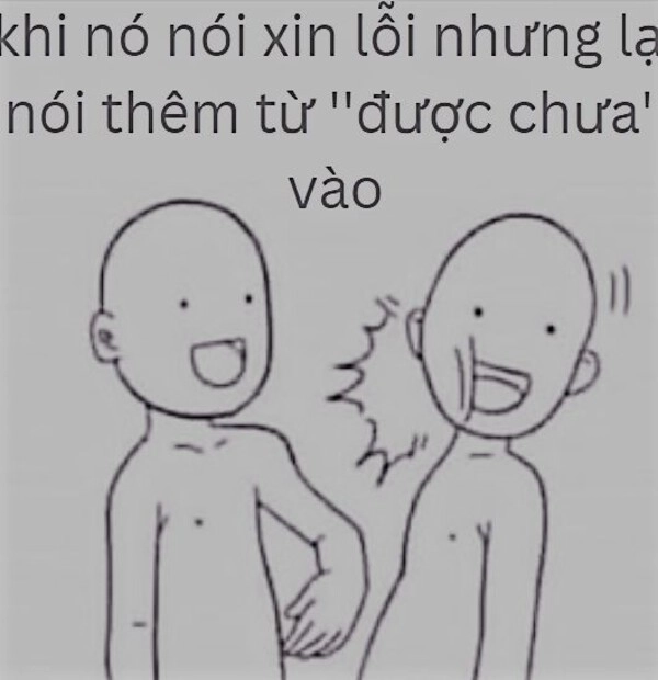 anh xin lỗi meme