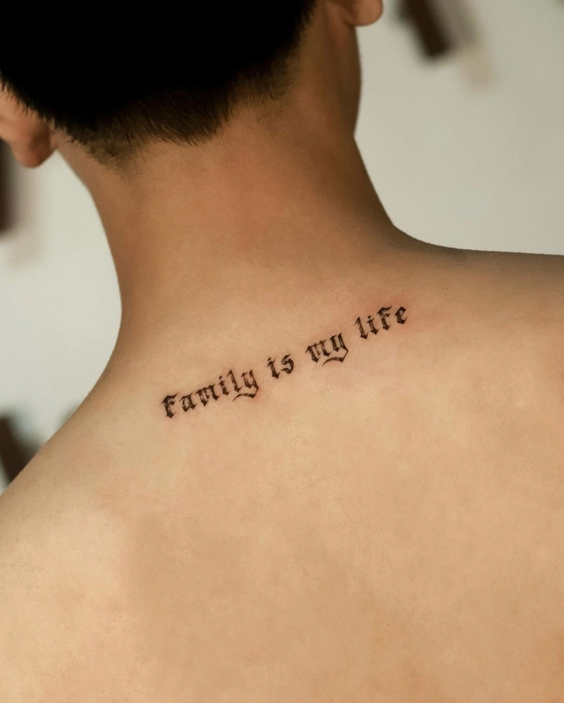 family is my life hình xăm