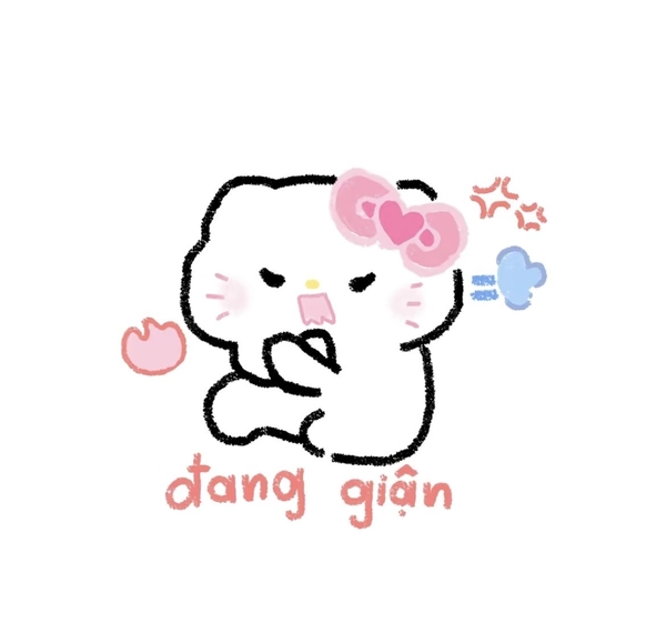 hình Hello Kitty troll bạn bè đáng yêu hài hước
