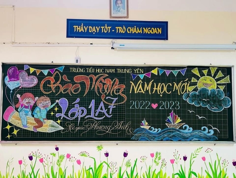 hình ảnh vẽ bảng tổng kết năm học