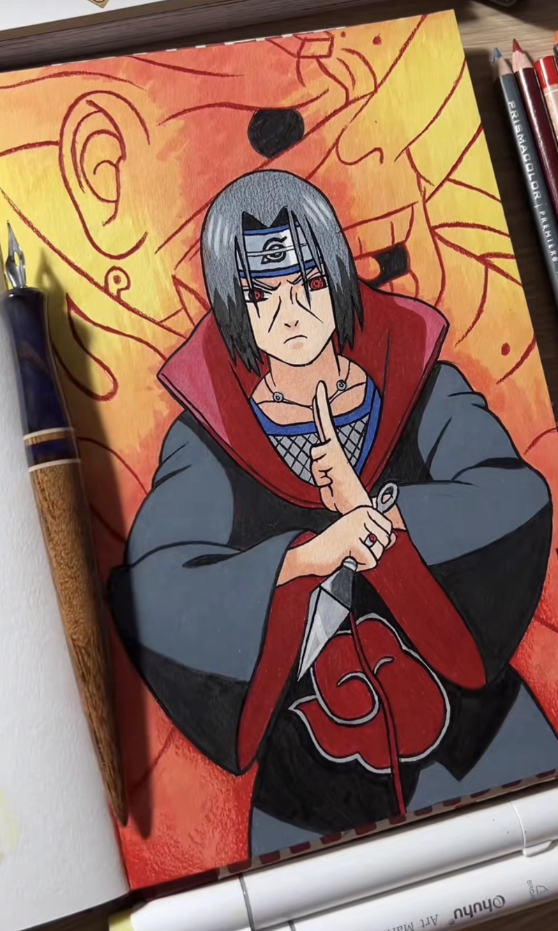 hình vẽ itachi