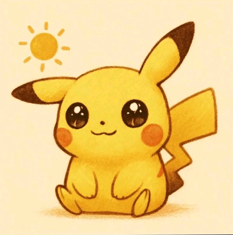 hình vẽ pikachu