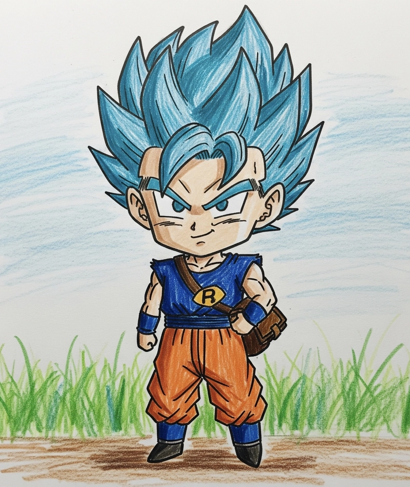 hình vẽ songoku đơn giản