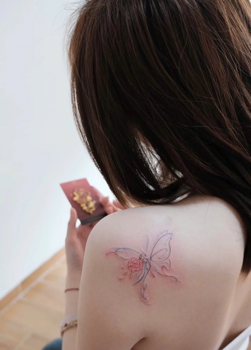 hình xăm bướm 3d đẹp