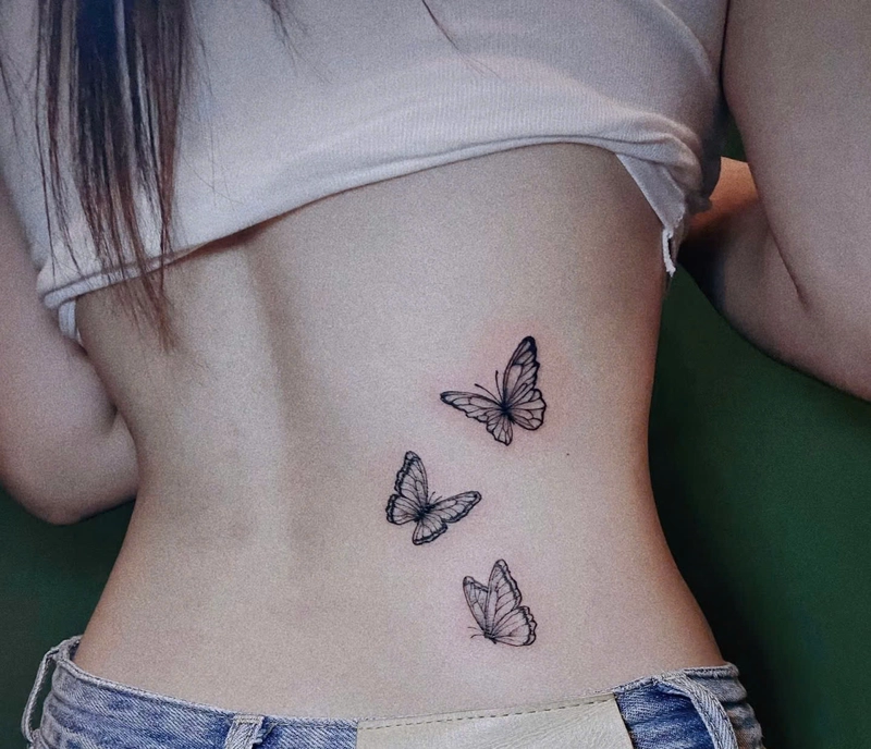 hình xăm bướm nhỏ