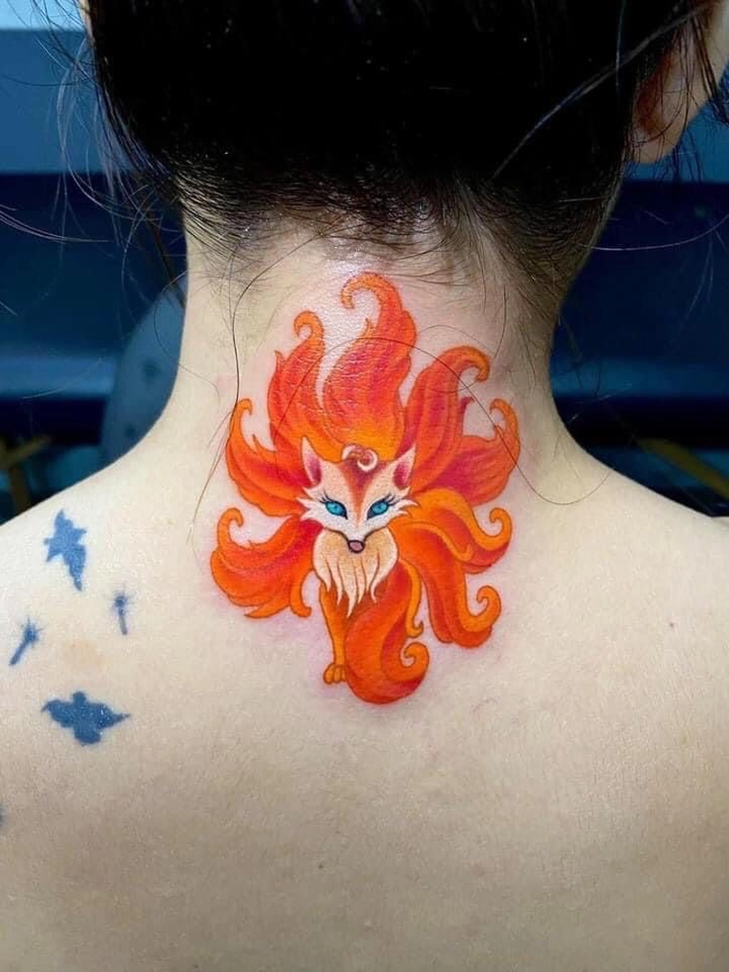 hình xăm cáo chín đuôi đẹp