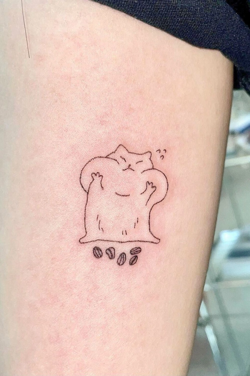 hình xăm con chuột nhỏ cute